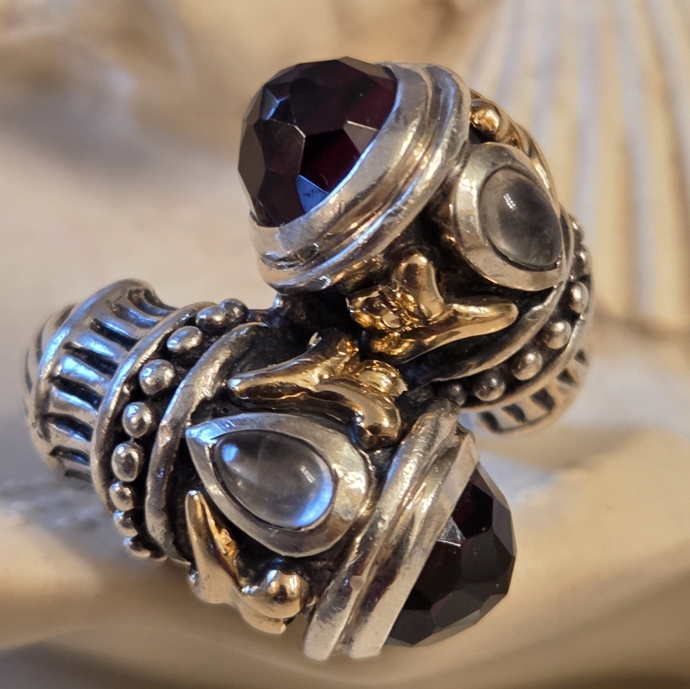 SAMUEL BENHAM BJC 14K GOLD AND STERLING SILVER RING